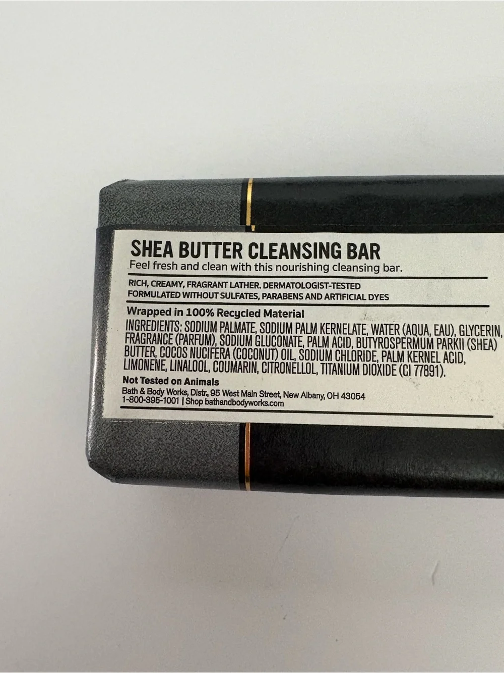 Bath & Body Works Men's Graphite SheaButter Cleansing Bar Soap 5 Oz Lot of 4 New
